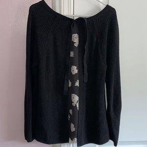 LOFT long sleeve dark grey shirt
